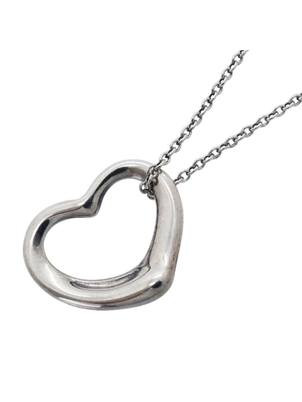 Tiffany & Co Necklace Open Heart 925 Sterling Silver